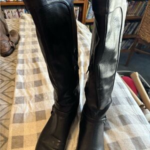 Nicole Black Over the Knee Boots